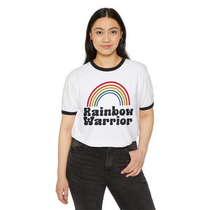 Rainbow Warrior Unisex Cotton Ringer T-Shirt