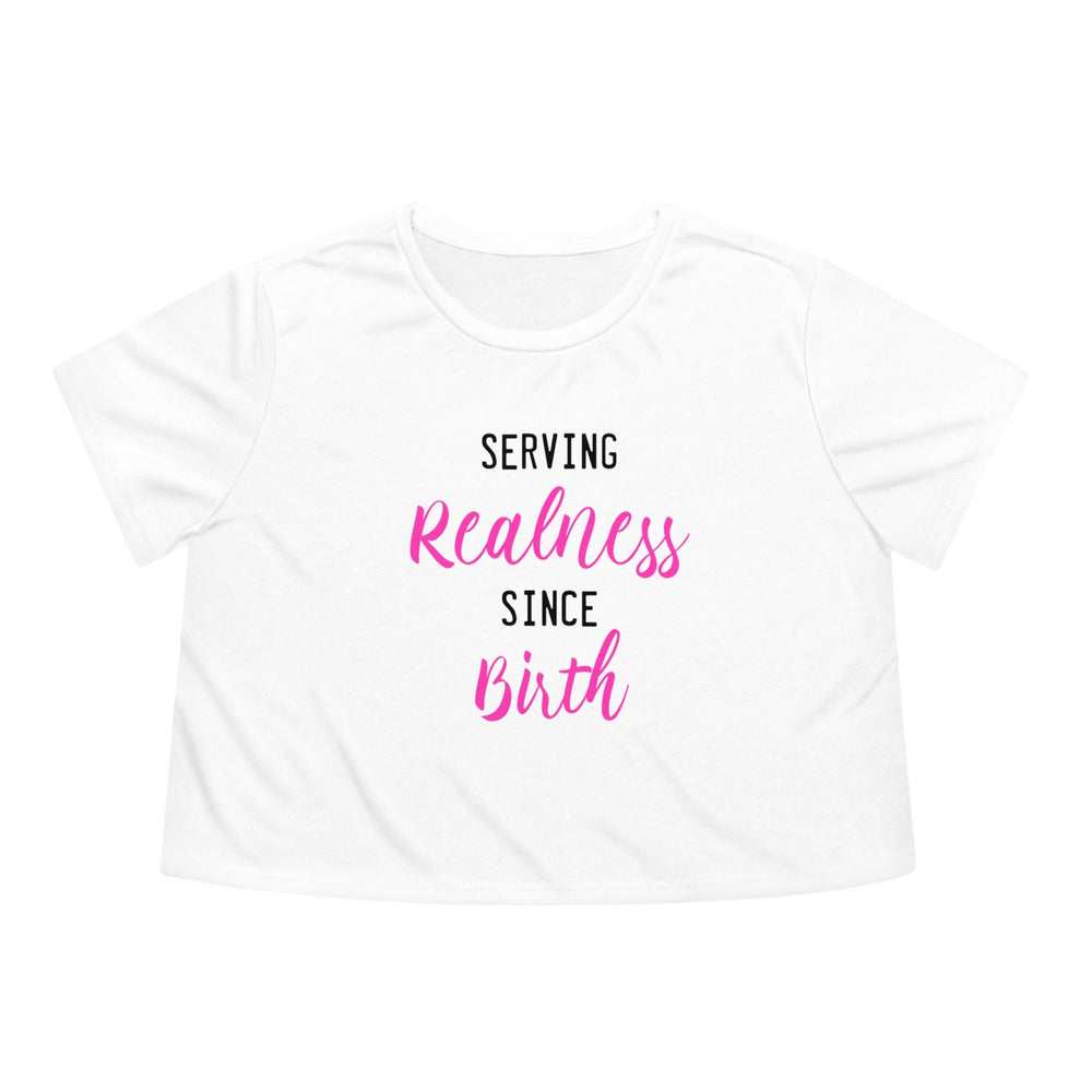 Realness Birth Women's Flowy Cropped Tee