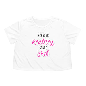 Realness Birth Women's Flowy Cropped Tee