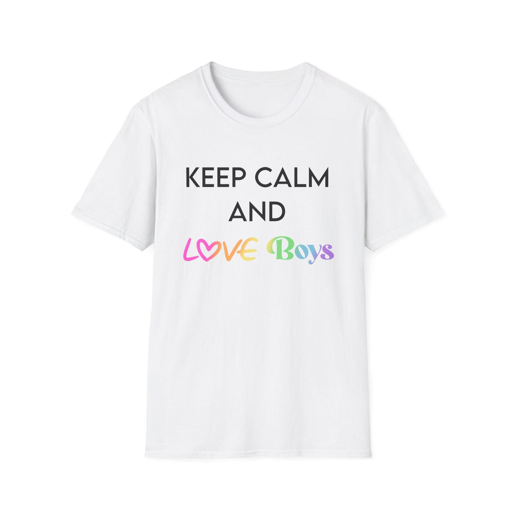 Keep Calm and Love Boys Unisex Softstyle T-Shirt