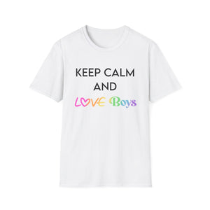 Keep Calm and Love Boys Unisex Softstyle T-Shirt