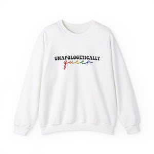 Unapologetically Queer Unisex Heavy Blend Crewneck Sweatshirt
