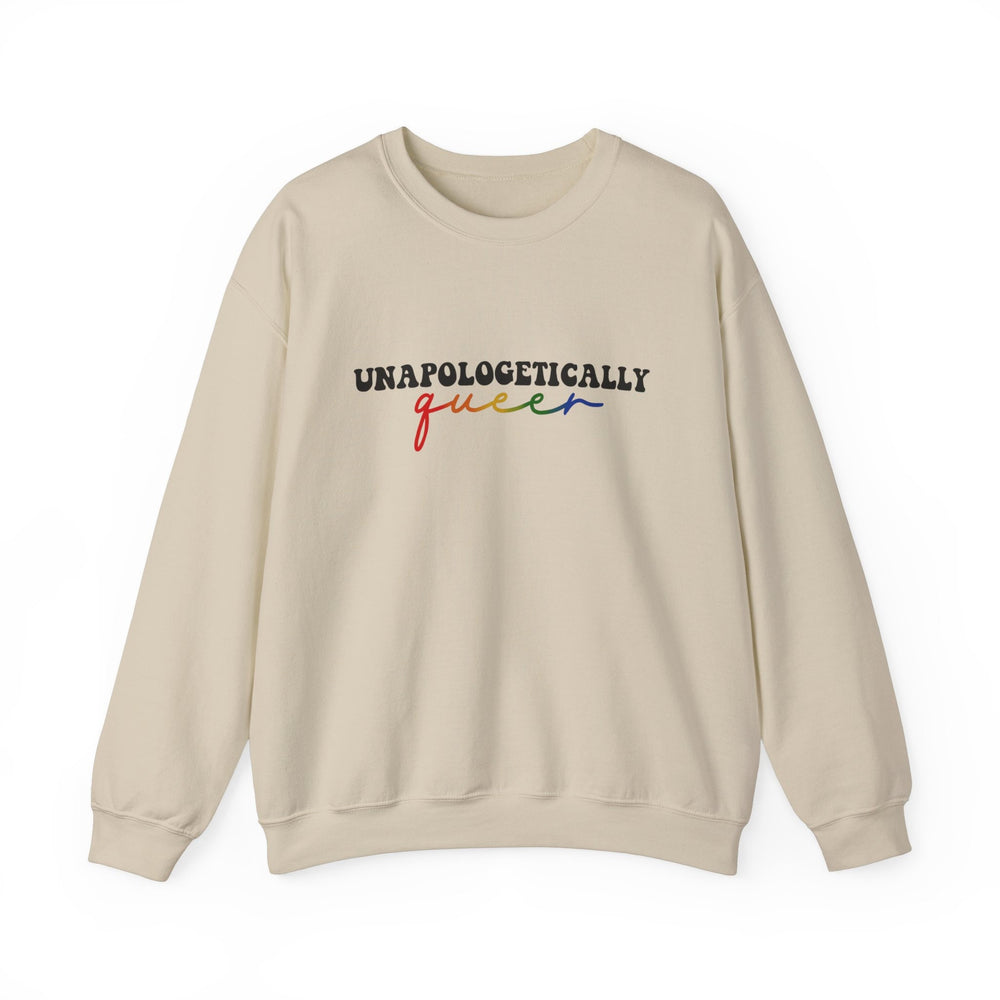 Unapologetically Queer Unisex Heavy Blend Crewneck Sweatshirt