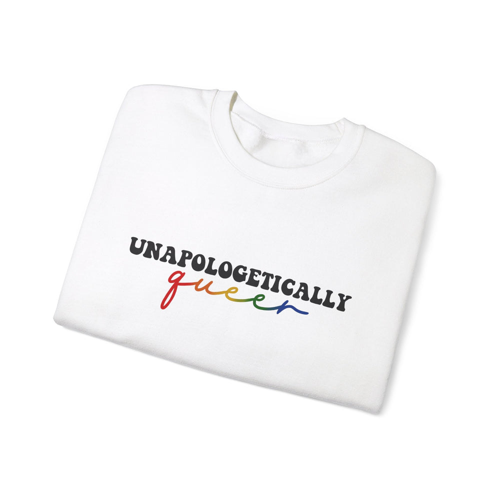 Unapologetically Queer Unisex Heavy Blend Crewneck Sweatshirt