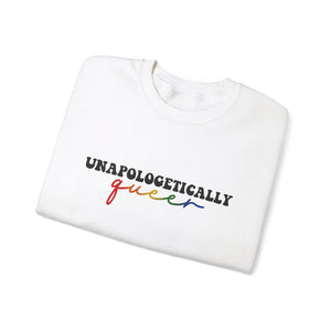 Unapologetically Queer Unisex Heavy Blend Crewneck Sweatshirt