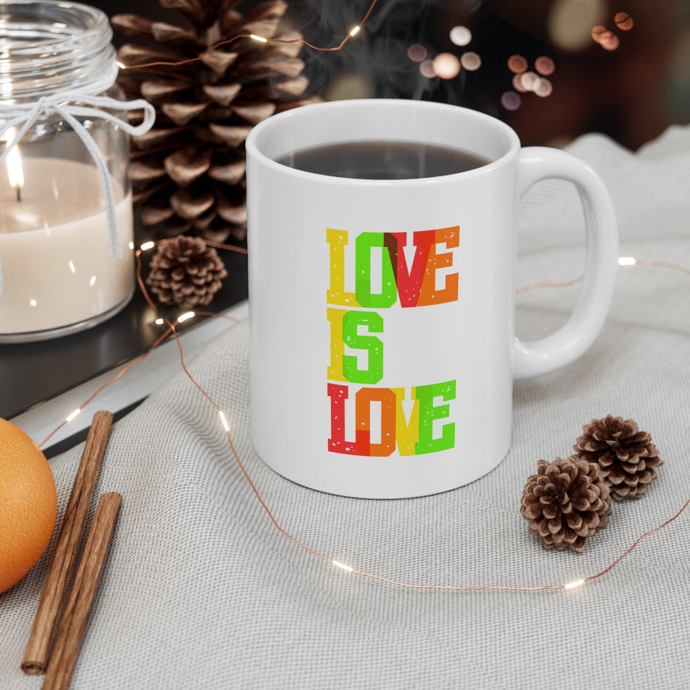 Love Is Love Ceramic Mug, LGBTQ Mug, Equality Gift, Gay Pride Gift, Queer gift, Gift Mug, Coffee Mug