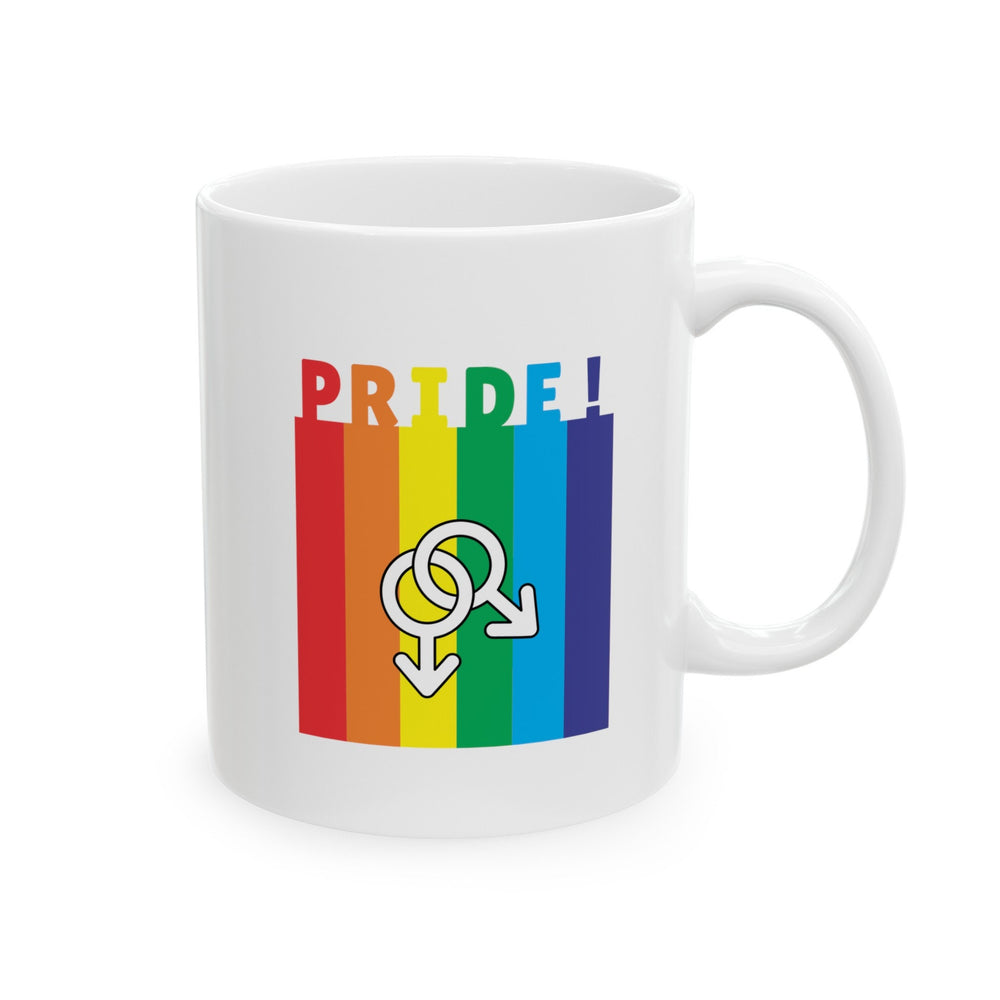 Pride Rainbow Gay Gender Ceramic Mug, LGBTQ Mug, Equality Gift, Gay Pride Gift, Gay Pride Mug, Gay Rights