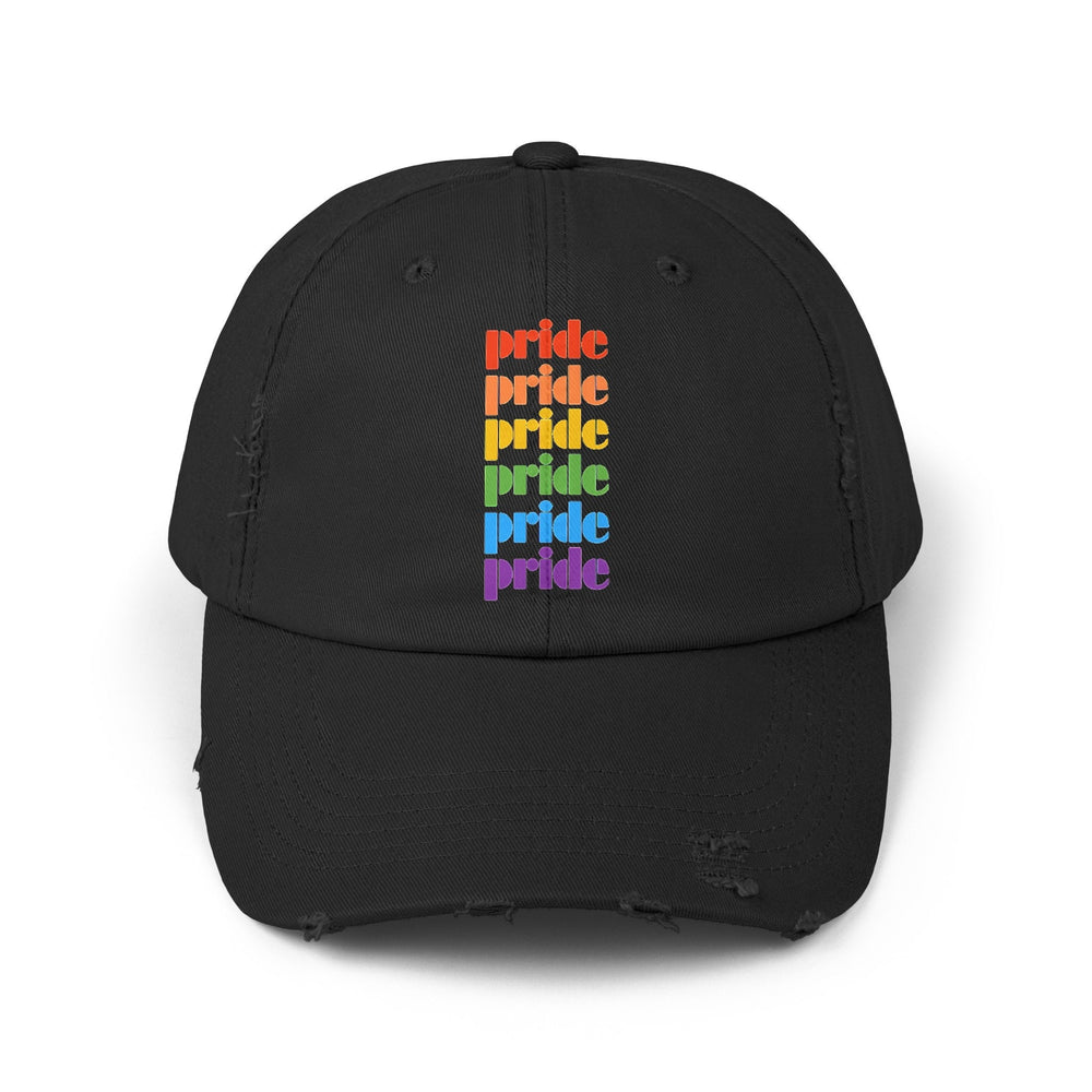 Pride Distressed Cap, Gay Pride Cap, Gay Rights, LGBTQ, Equal Rights Cap, Queer gift, Perfect gift, Pride Rainbow Hat, Pride Cap