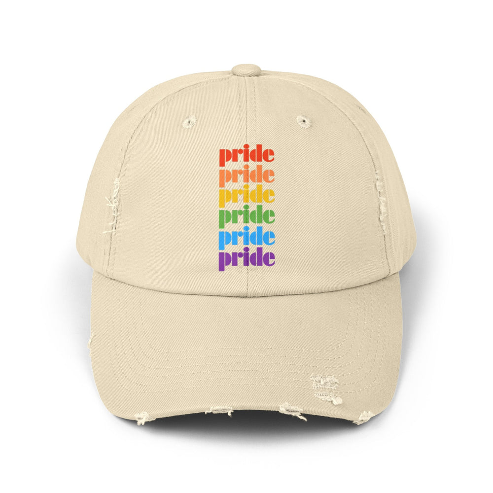 Pride Distressed Cap, Gay Pride Cap, Gay Rights, LGBTQ, Equal Rights Cap, Queer gift, Perfect gift, Pride Rainbow Hat, Pride Cap