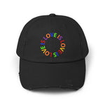 Love Is Love Gay Pride LGBTQ, Distressed Cap, Equal Rights Cap, Queer gift, Perfect gift, Pride Rainbow Hat, Pride Cap