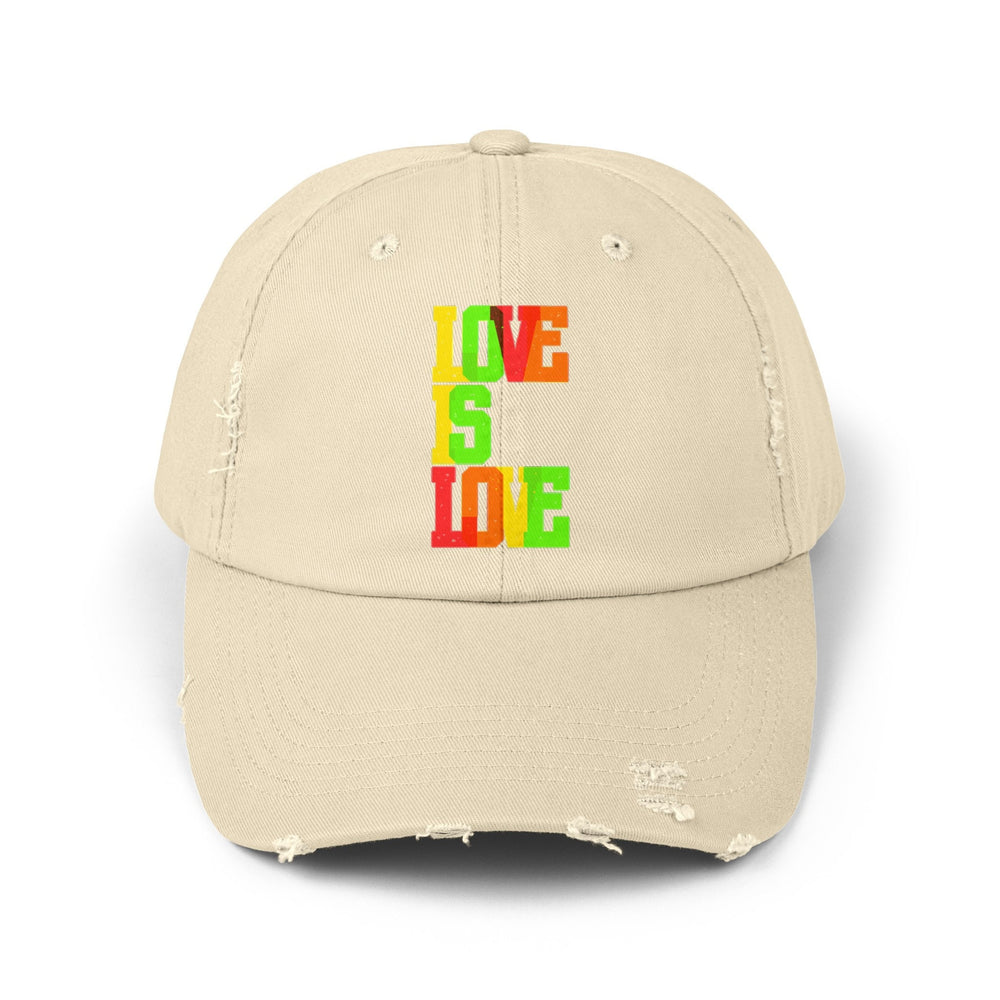 Love Is Love Distressed Cap, Gay Pride Cap, Equal Rights Cap, Queer gift, Perfect gift, Pride Rainbow Hat, Pride Cap