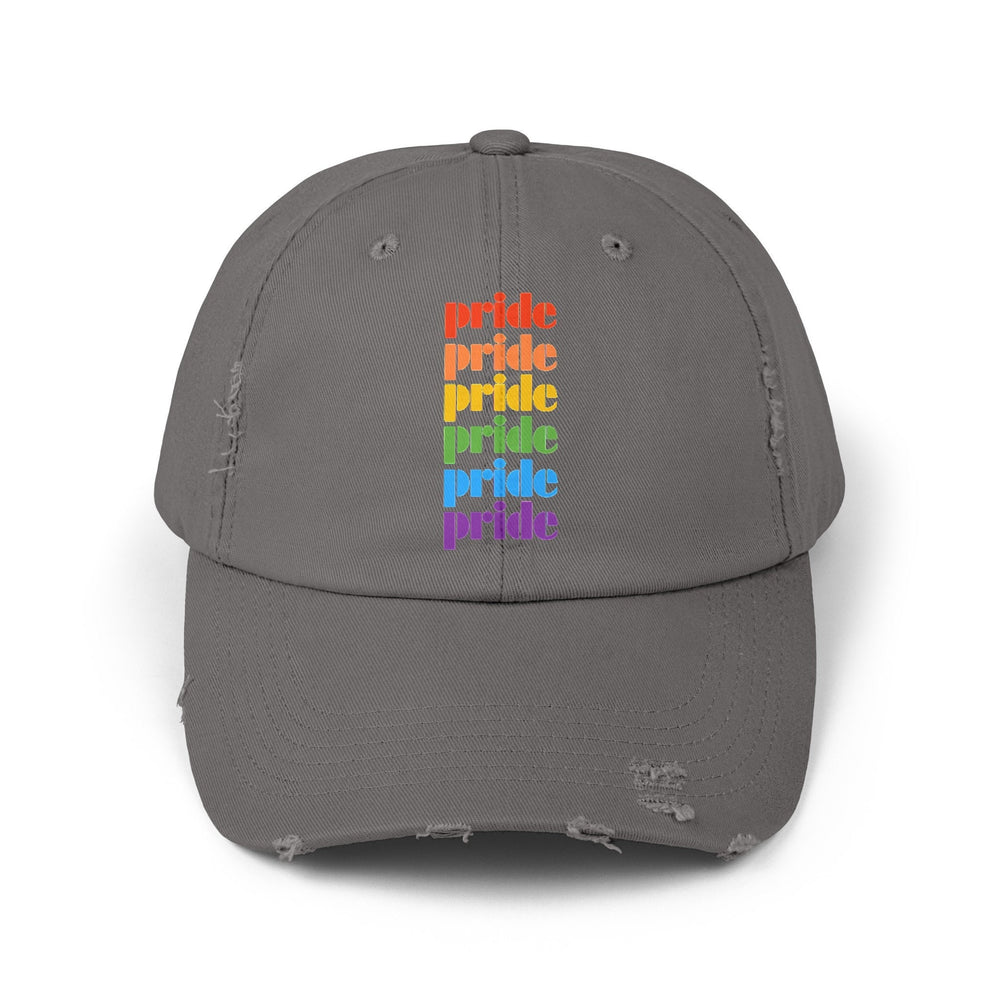 Pride Distressed Cap, Gay Pride Cap, Gay Rights, LGBTQ, Equal Rights Cap, Queer gift, Perfect gift, Pride Rainbow Hat, Pride Cap