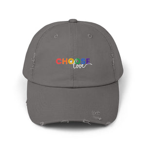 Choose Love Distressed Cap, Gay Pride Cap, Gay Rights, LGBTQ, Equal Rights Cap, Queer gift, Perfect gift, Pride Rainbow Hat, Pride Cap