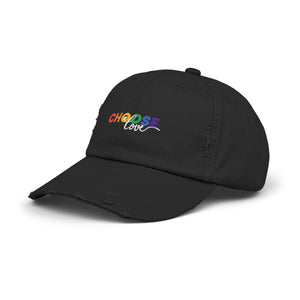 Choose Love Distressed Cap, Gay Pride Cap, Gay Rights, LGBTQ, Equal Rights Cap, Queer gift, Perfect gift, Pride Rainbow Hat, Pride Cap