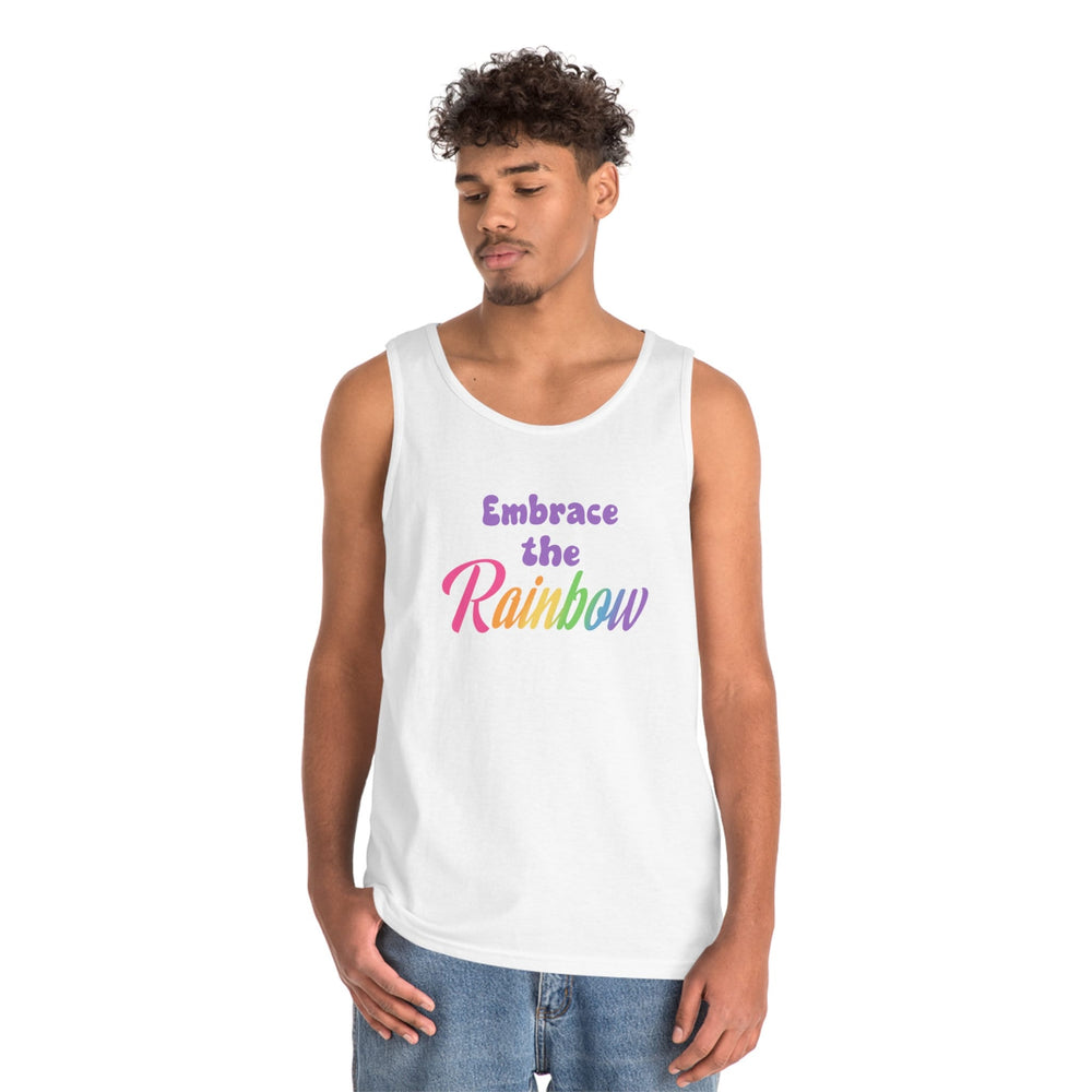 Embrace The Rainbow Unisex Heavy Cotton Tank Top