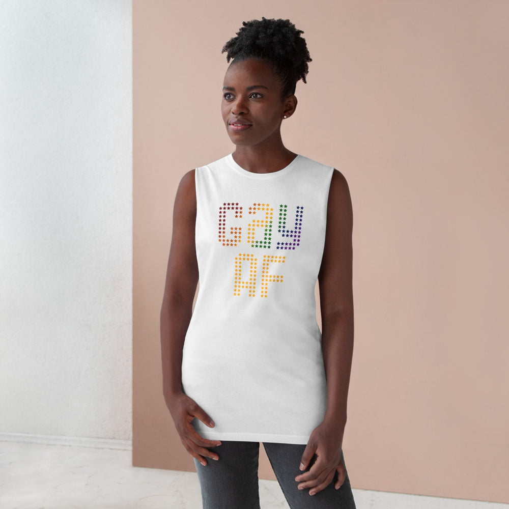 Gay AF Unisex Barnard Tank