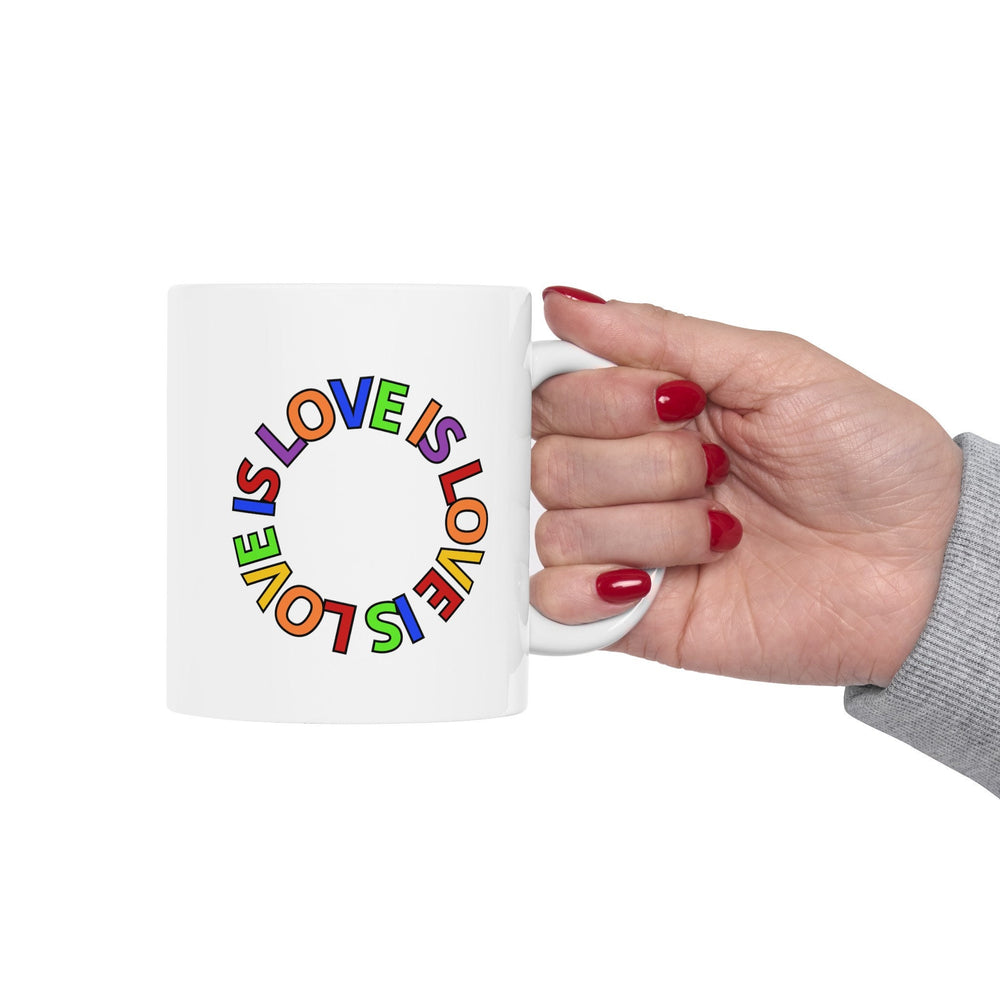 Love Is Love Gay Pride LGBTQ Ceramic Mug, LGBTQ Mug, Equality Gift, Gay Pride Gift, Gay Pride Mug, Gay Rights