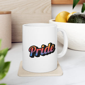Pride Retro Ceramic Mug, LGBTQ Mug, Equality Gift,  Equal Rights mug, Queer gift, Gift Mug, Coffee Mug
