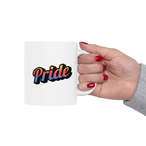 Pride Retro Ceramic Mug, LGBTQ Mug, Equality Gift,  Equal Rights mug, Queer gift, Gift Mug, Coffee Mug