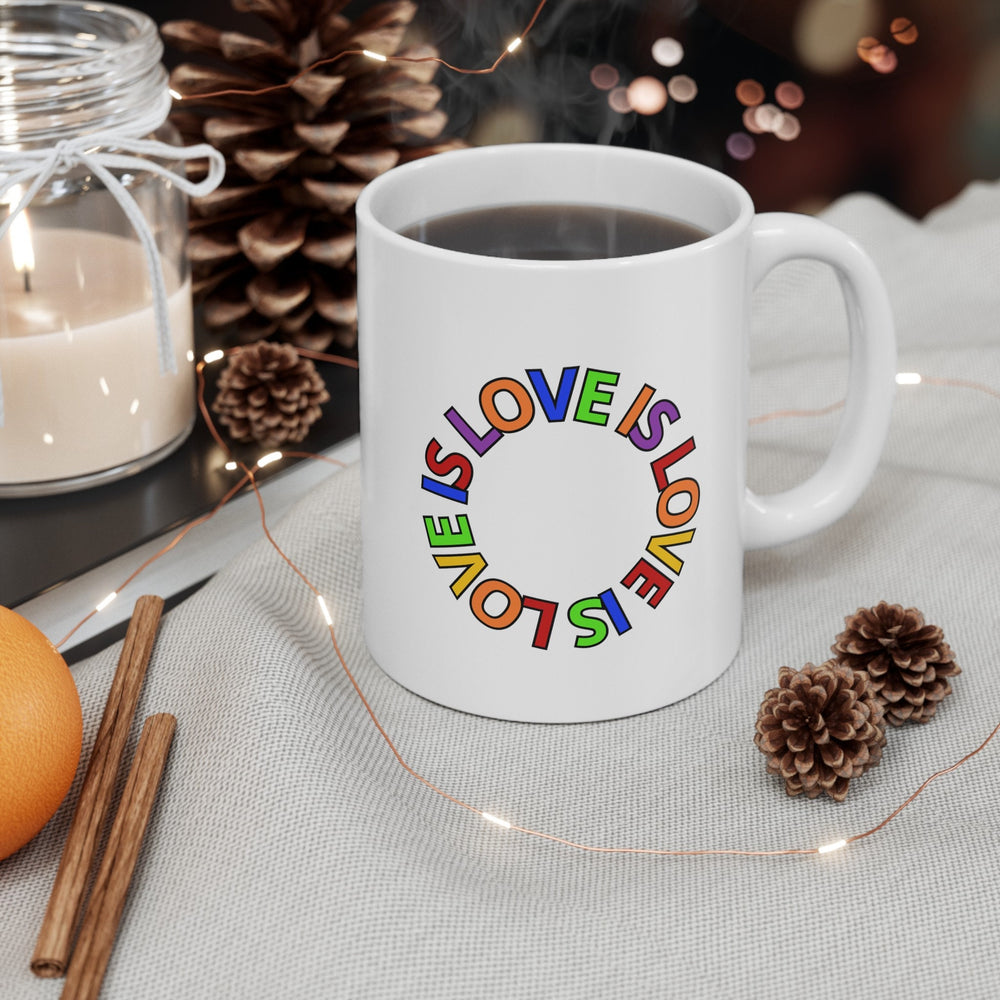 Love Is Love Gay Pride LGBTQ Ceramic Mug, LGBTQ Mug, Equality Gift, Gay Pride Gift, Gay Pride Mug, Gay Rights
