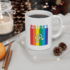 Pride Rainbow Gay Gender Ceramic Mug, LGBTQ Mug, Equality Gift, Gay Pride Gift, Gay Pride Mug, Gay Rights