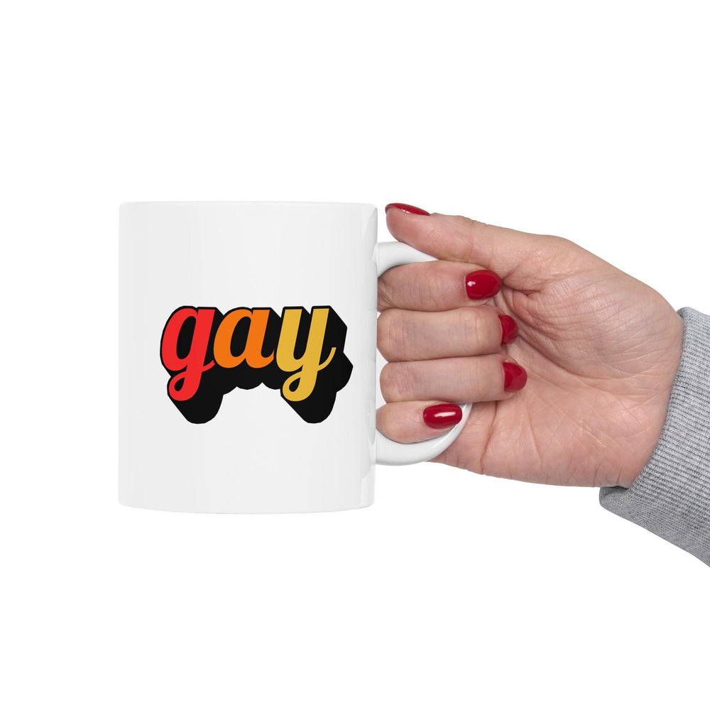 Retro Gay Ceramic Mug, LGBTQ Mug, Equality Gift, Equal Rights mug, Queer gift, Gift Mug, Coffee Mug