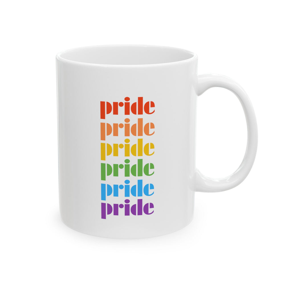 Pride Ceramic Mug, LGBTQ Mug, Equality Gift, Gay Pride Gift, Gay Pride Mug, Gay Rights, Equal Rights mug