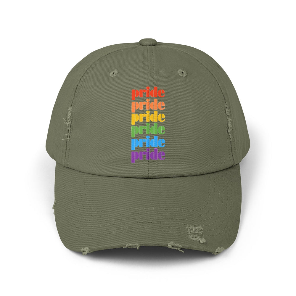 Pride Distressed Cap, Gay Pride Cap, Gay Rights, LGBTQ, Equal Rights Cap, Queer gift, Perfect gift, Pride Rainbow Hat, Pride Cap