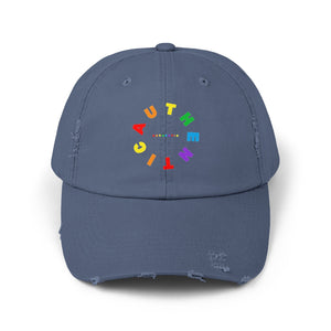 Authentic Unisex Distressed Cap, Gay Pride Cap, Gay Rights, LGBTQ, Equal Rights Cap, Queer gift, Gift Hat