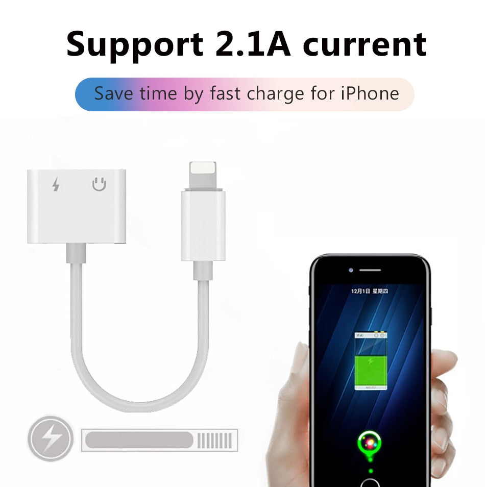 2 in 1 Lighting iPhone Charger