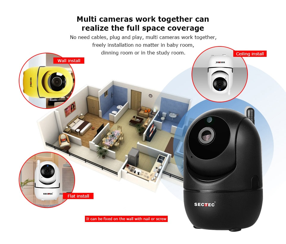 Wireless Auto Tracking 1080P Camera