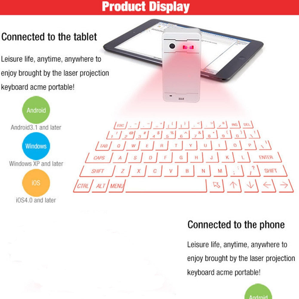 Bluetooth Laser Keyboard