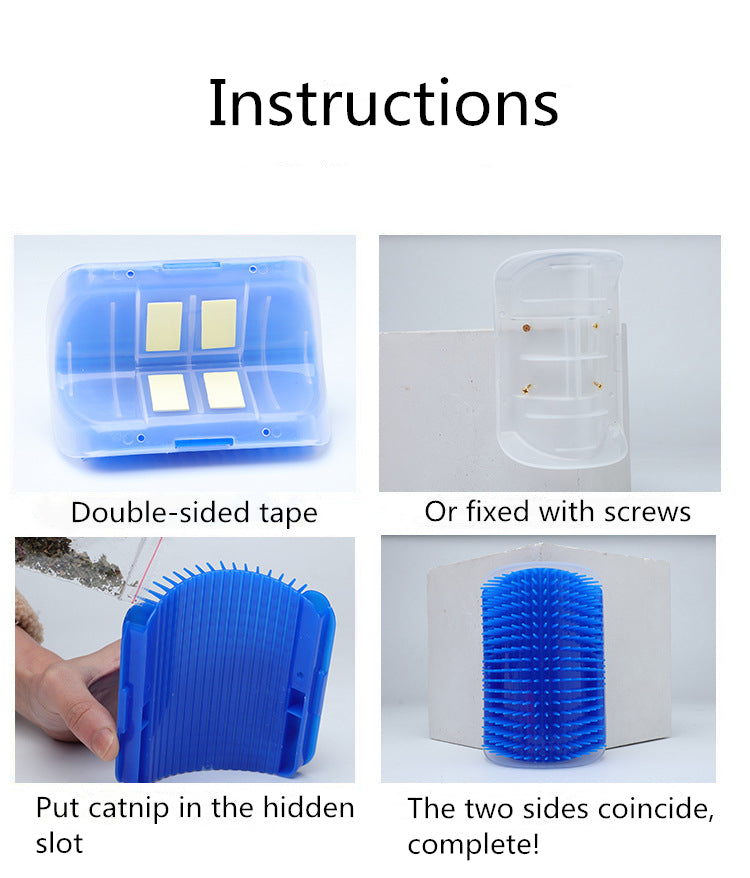 Self-Grooming Corner Cat Brush