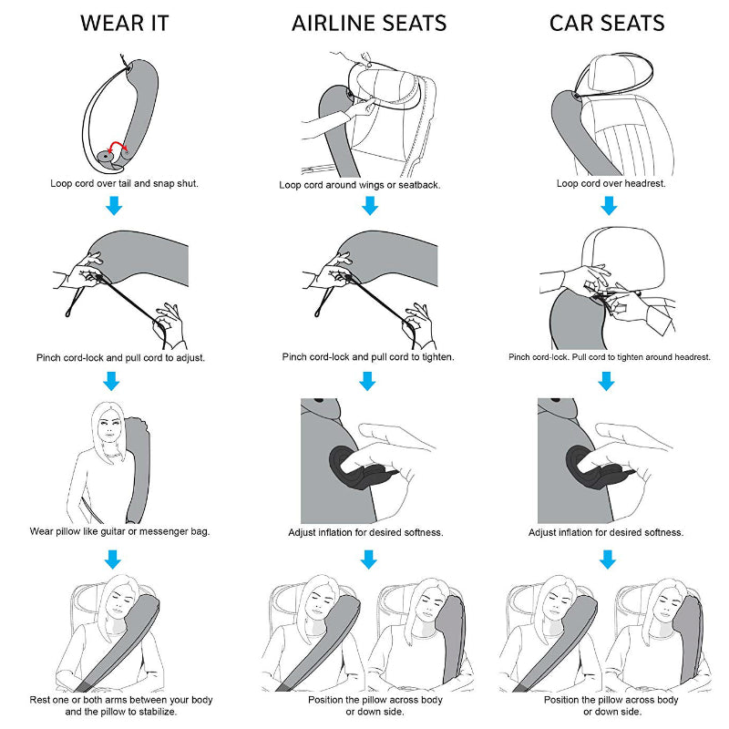 Inflatable Ergonomic Neck Pillow