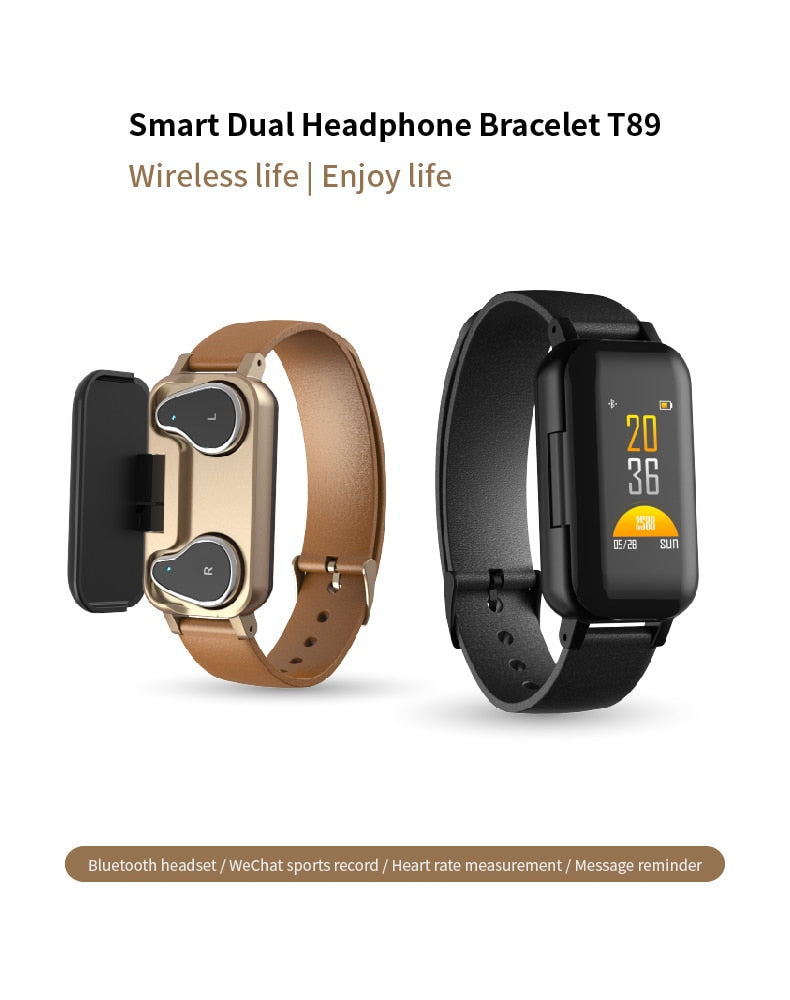 Advanced Sport Smartwatch With Bluetooth Earphone