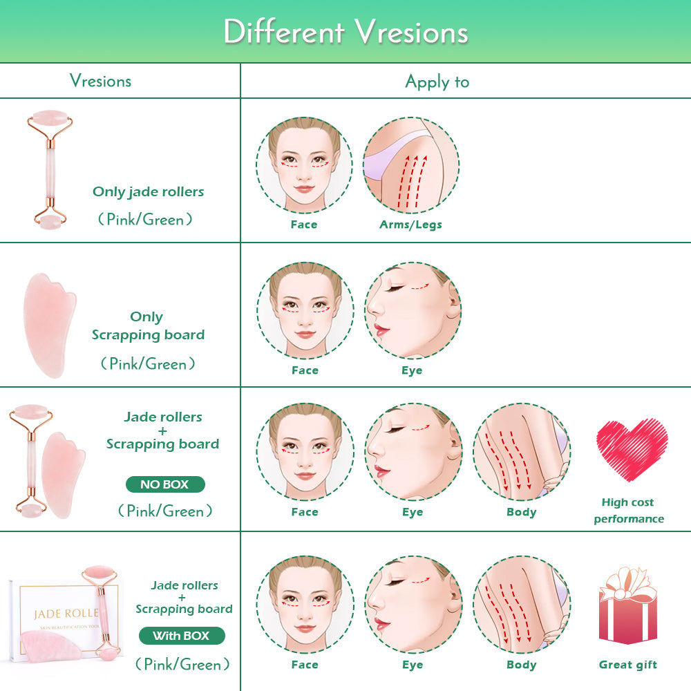 Quartz Slimming Face Massage Roller