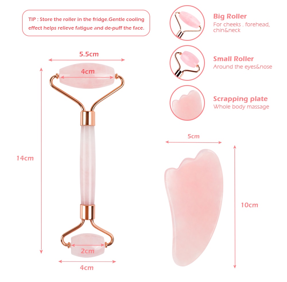 Quartz Slimming Face Massage Roller