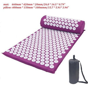 Acupressure Muscle Relief Yoga Mat + Pillow