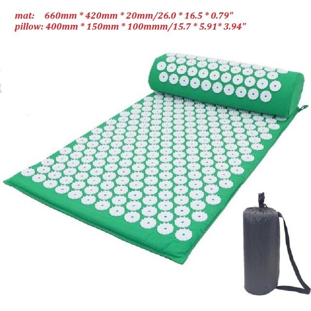 Acupressure Muscle Relief Yoga Mat + Pillow