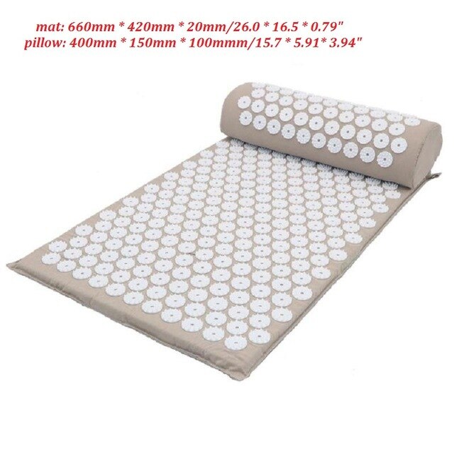 Acupressure Muscle Relief Yoga Mat + Pillow