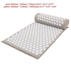 Acupressure Muscle Relief Yoga Mat + Pillow