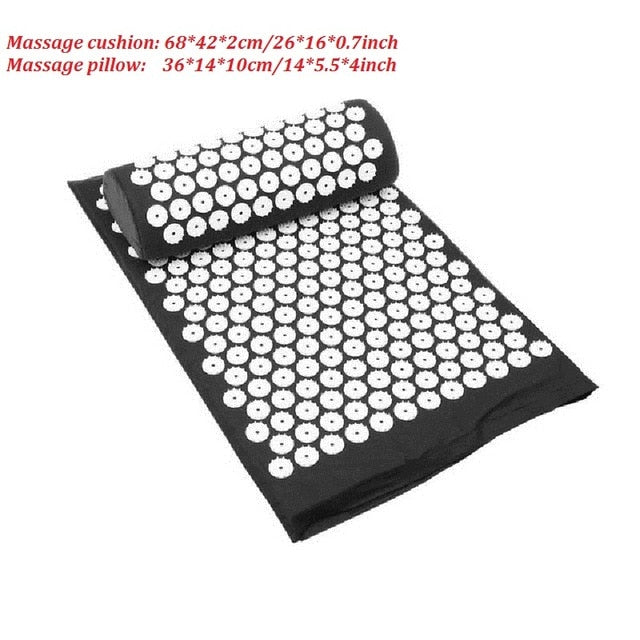 Acupressure Muscle Relief Yoga Mat + Pillow