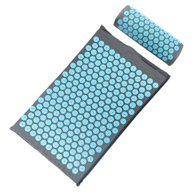 Acupressure Muscle Relief Yoga Mat + Pillow