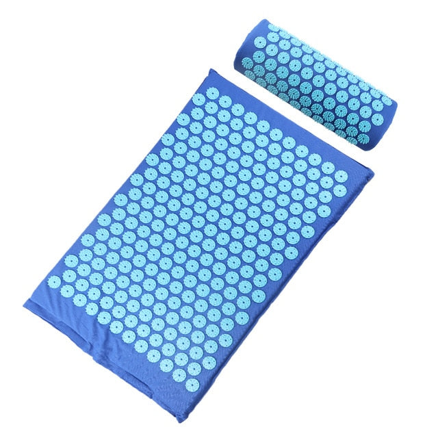 Acupressure Muscle Relief Yoga Mat + Pillow